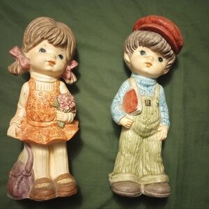 Vintage Boy and Girl Figurines